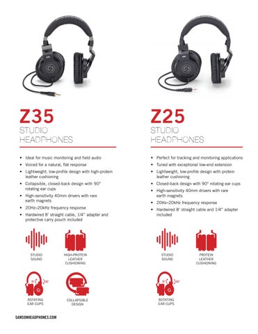 Samson Headphone 家具目录 2016 第 4 页