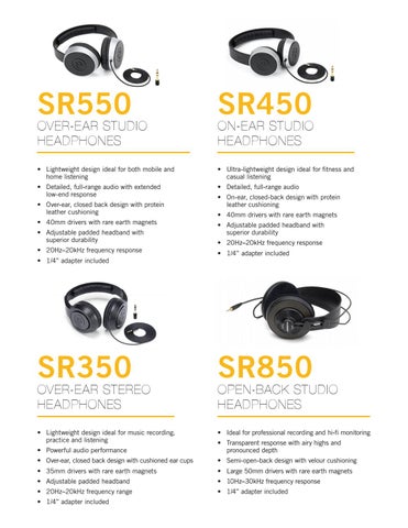 Samson Headphone 家具目录 2016 第 7 页