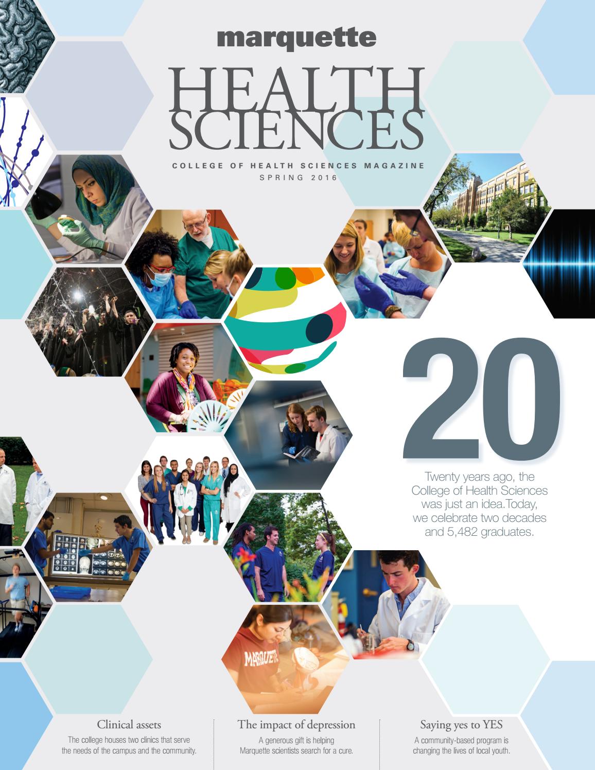 College Health Sciences Magazine 2016 by Marquette University Issuu