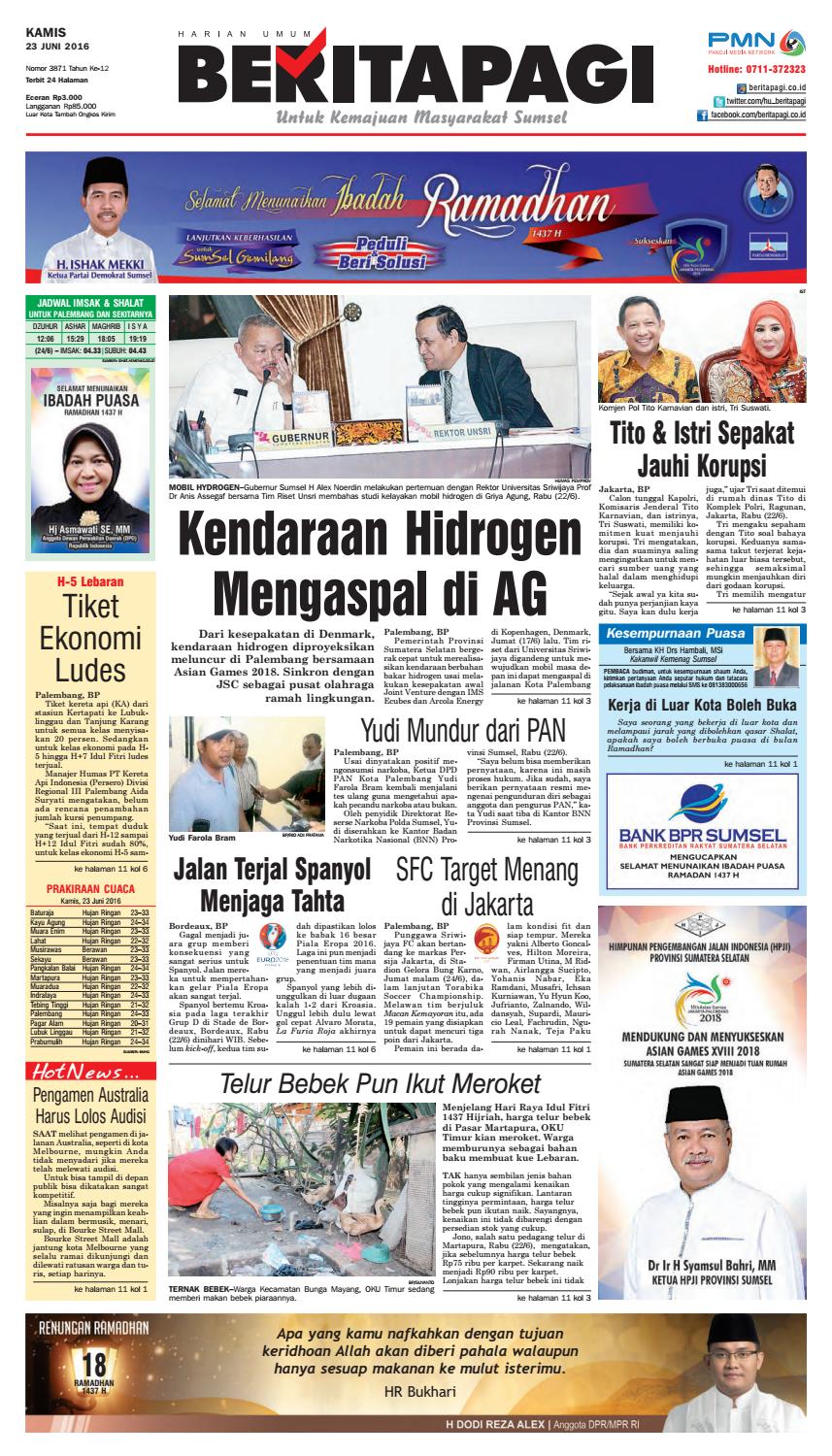 Kamis 23 Juni 2016 By Beritapagi Issuu