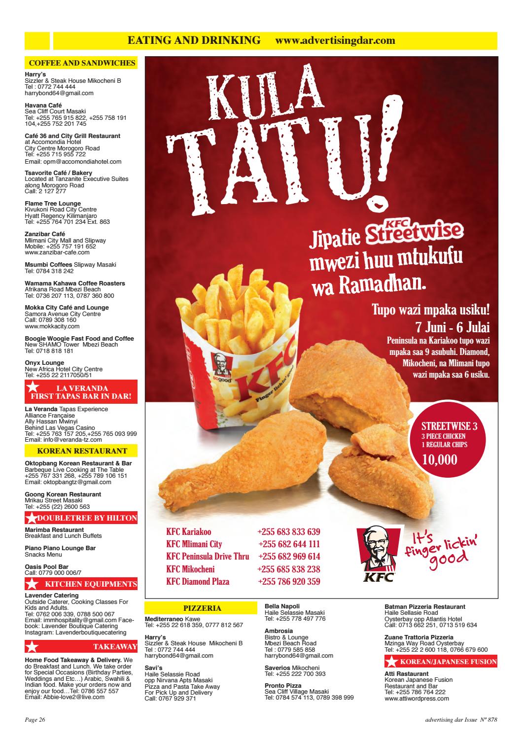 KFC, Dar Es Salaam Region (+255 682 969 614)