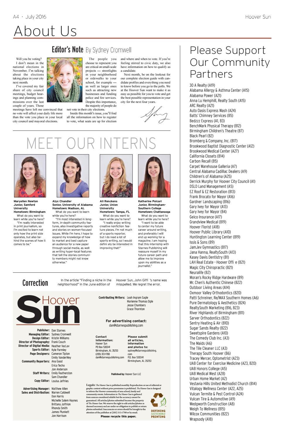 wrapsody birmingham al on Hoover Sun July 2016 By Starnes Media Issuu