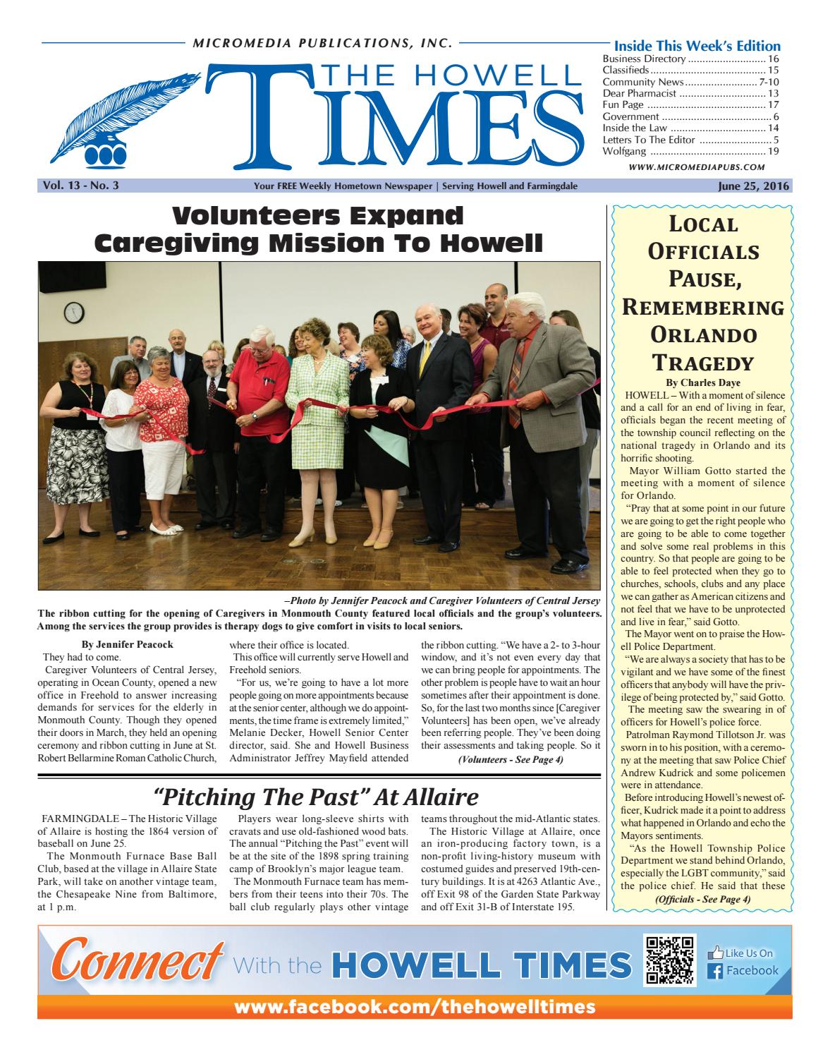 20160625 The Howell Times by Jersey Shore Online Issuu