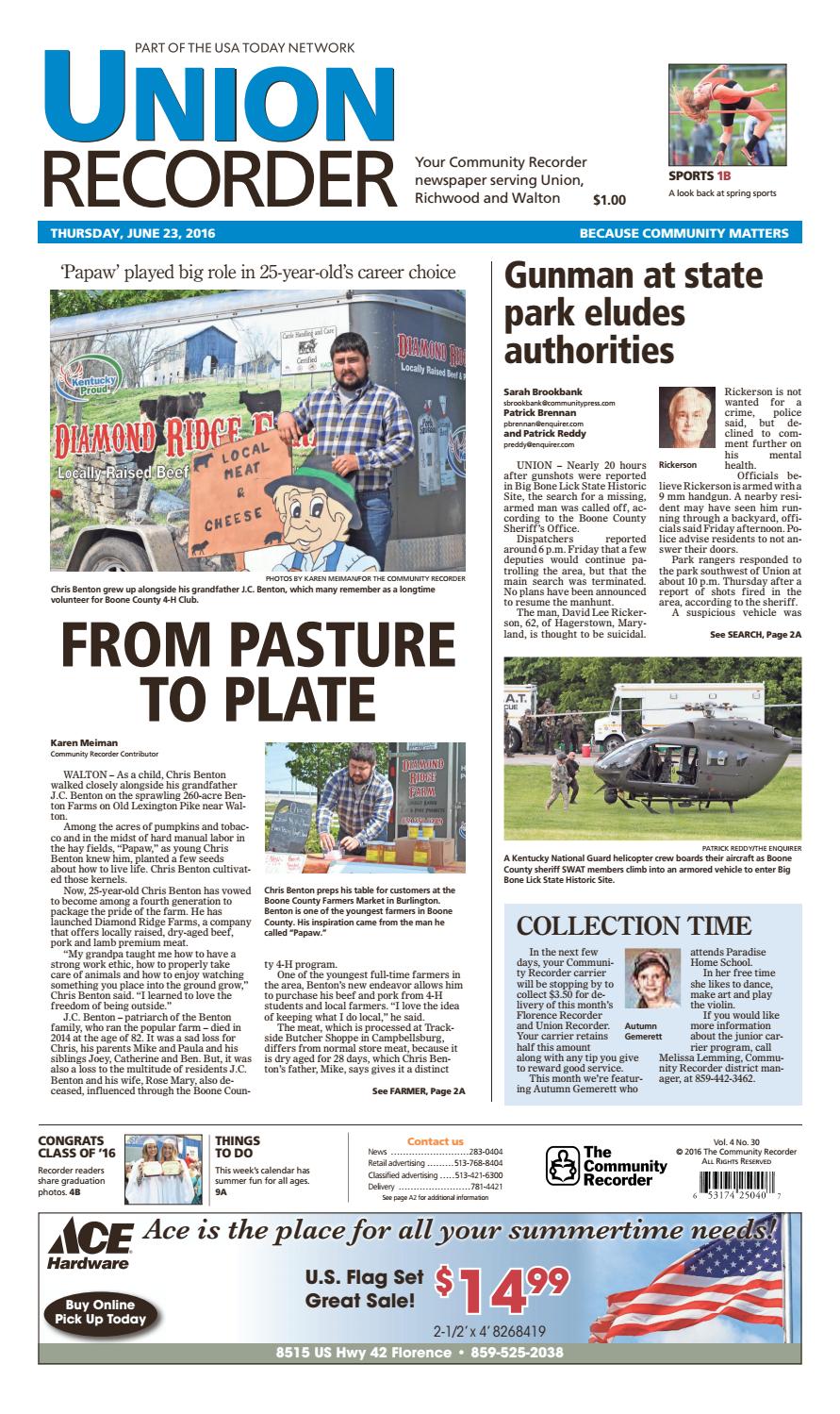 Union recorder 062316 by Enquirer Media Issuu