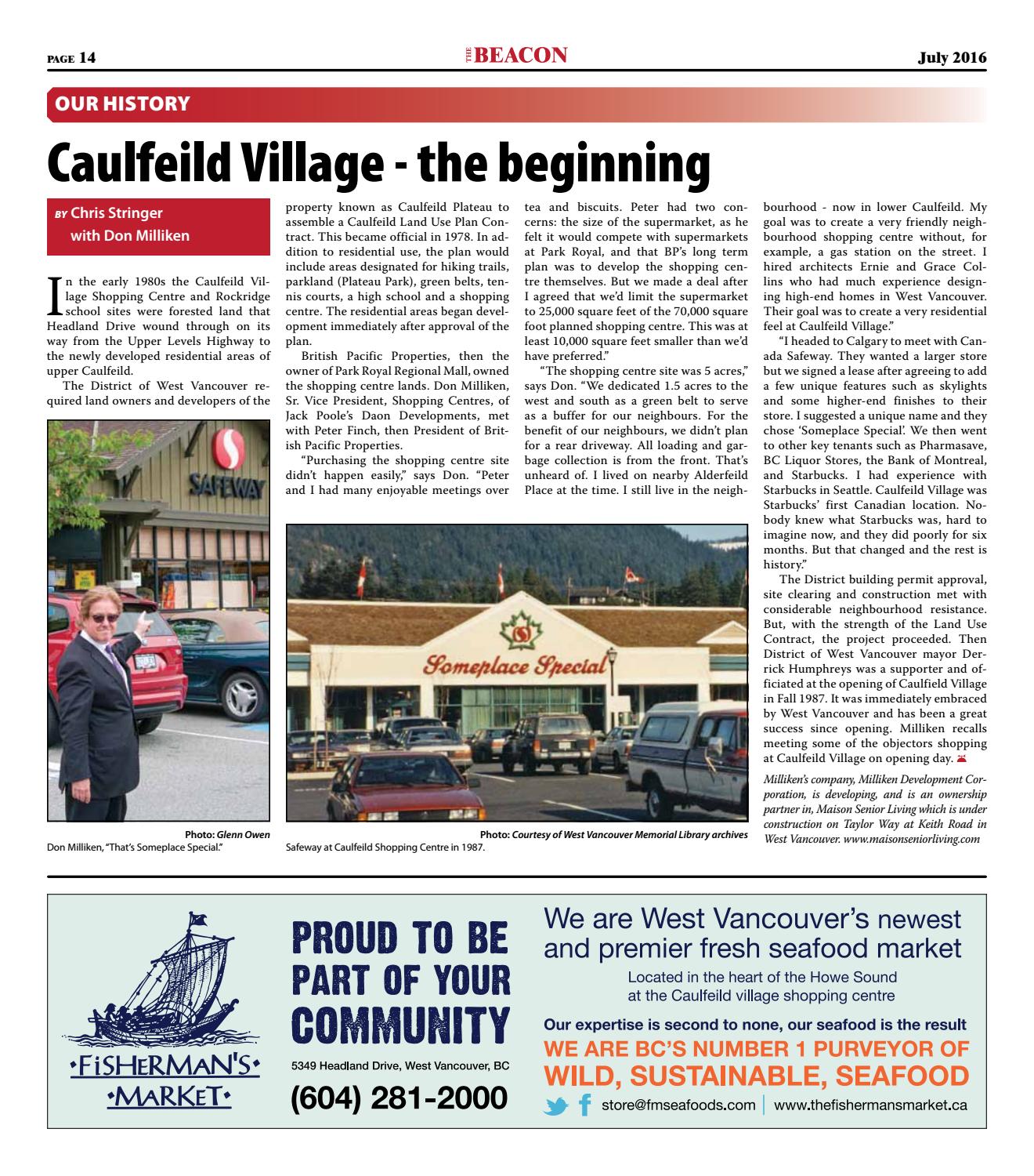 West Vancouver Beacon Newspaper July 2016 Edition by The Beacon Issuu
