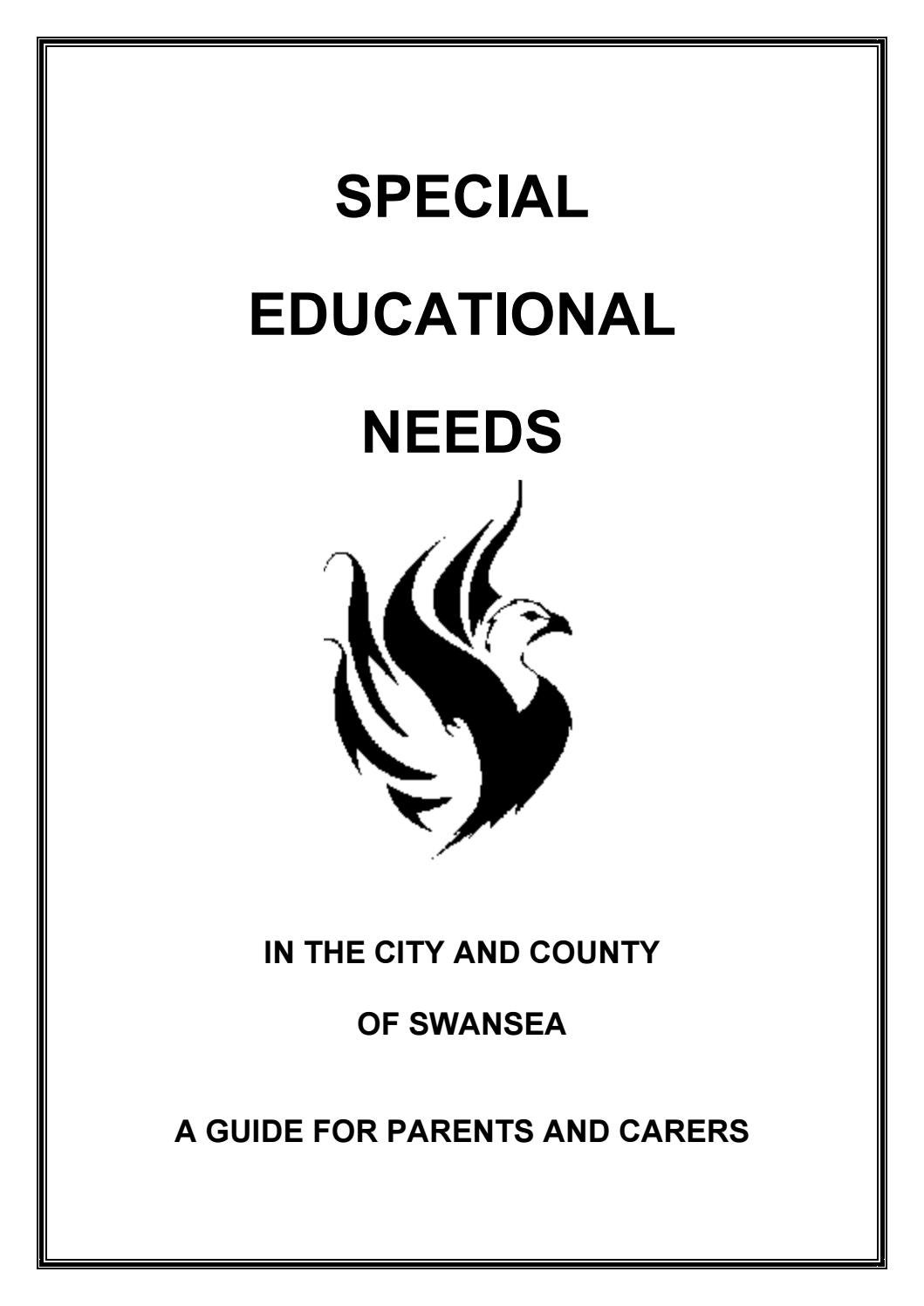 Special Education Needs in the City and County of Swansea by City and
