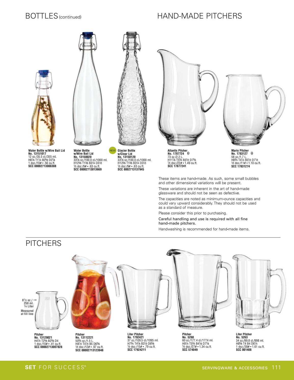 73-ounce Libbey Atlantis Glass Pitcher