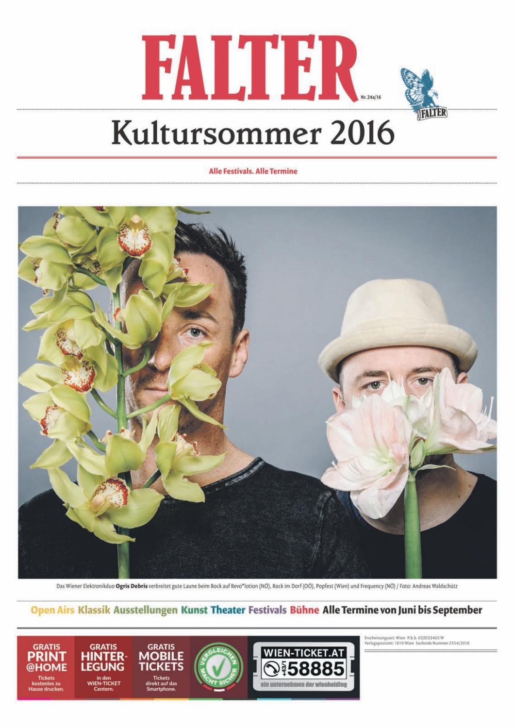 FALTER Kultursommer 2016 by Falter Verlagsgesellschaft m.b.H. - Issuu