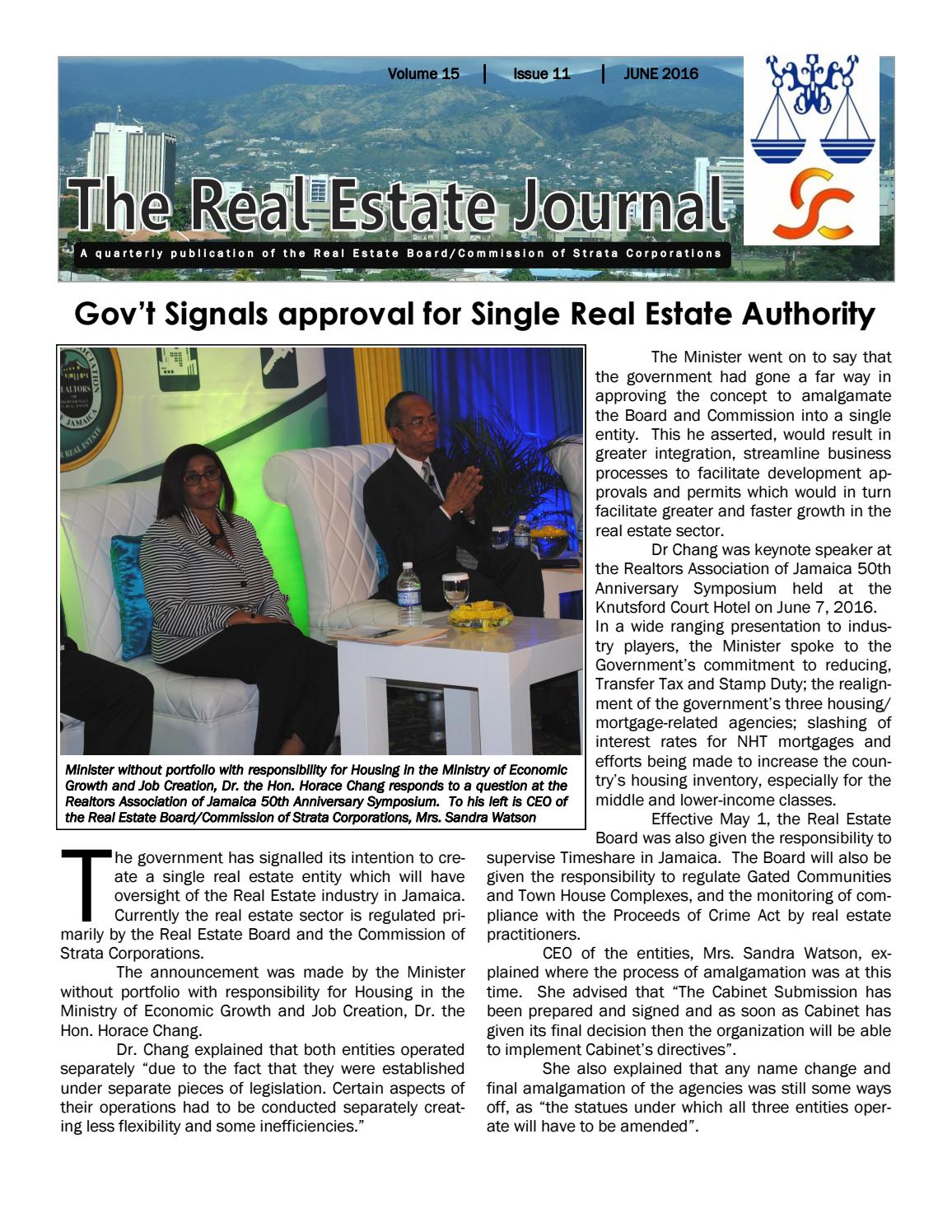 The Real Estate Journal Vol 15, Issue 11 by Real Estate Journal Issuu