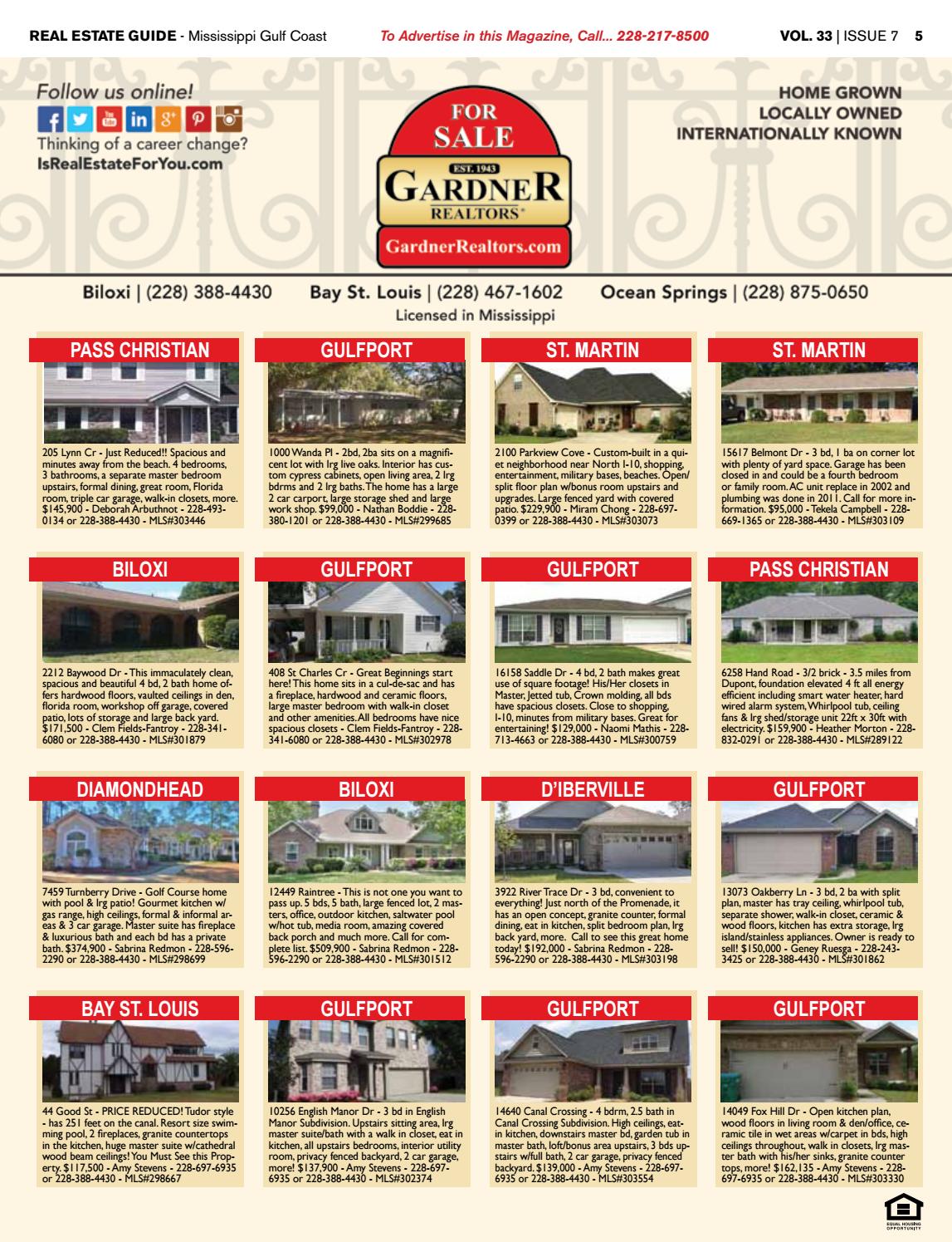 Real Estate Guide for the Mississippi Gulf Coast Volume 33 Issue 6