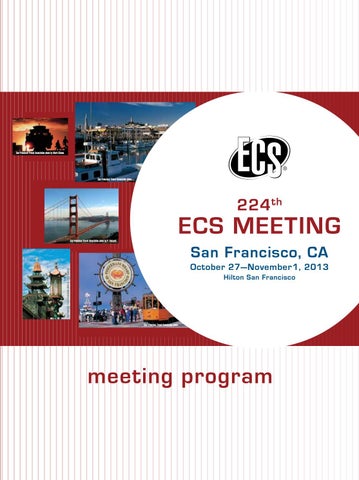 224th ECS Meeting: Meeting Program by The Electrochemical Society