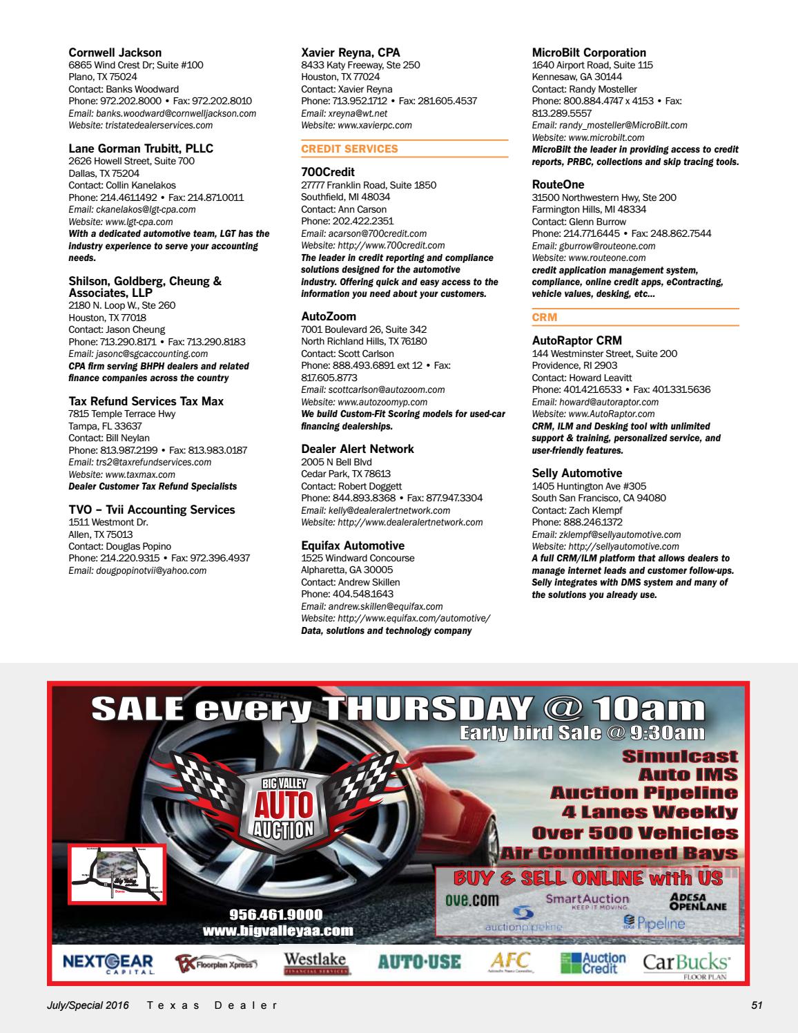 Texas Dealer, July 2016 by Texas Independent Auto Dealers Association