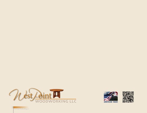 E & G Amish Furniture 2015 West Point Woodworking 家具目录 / Dining Tables / 第 2 页