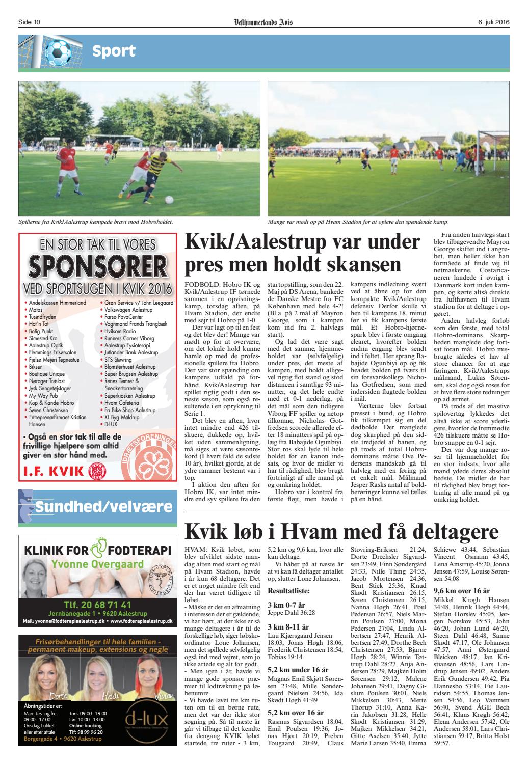 Vesthimmerlands Avis nr. 27 2016 by Vesthimmerlands Avis Issuu