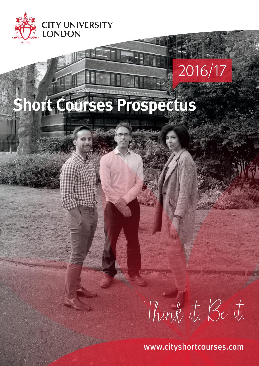 City University London 2016/17 Short Courses Prospectus by City