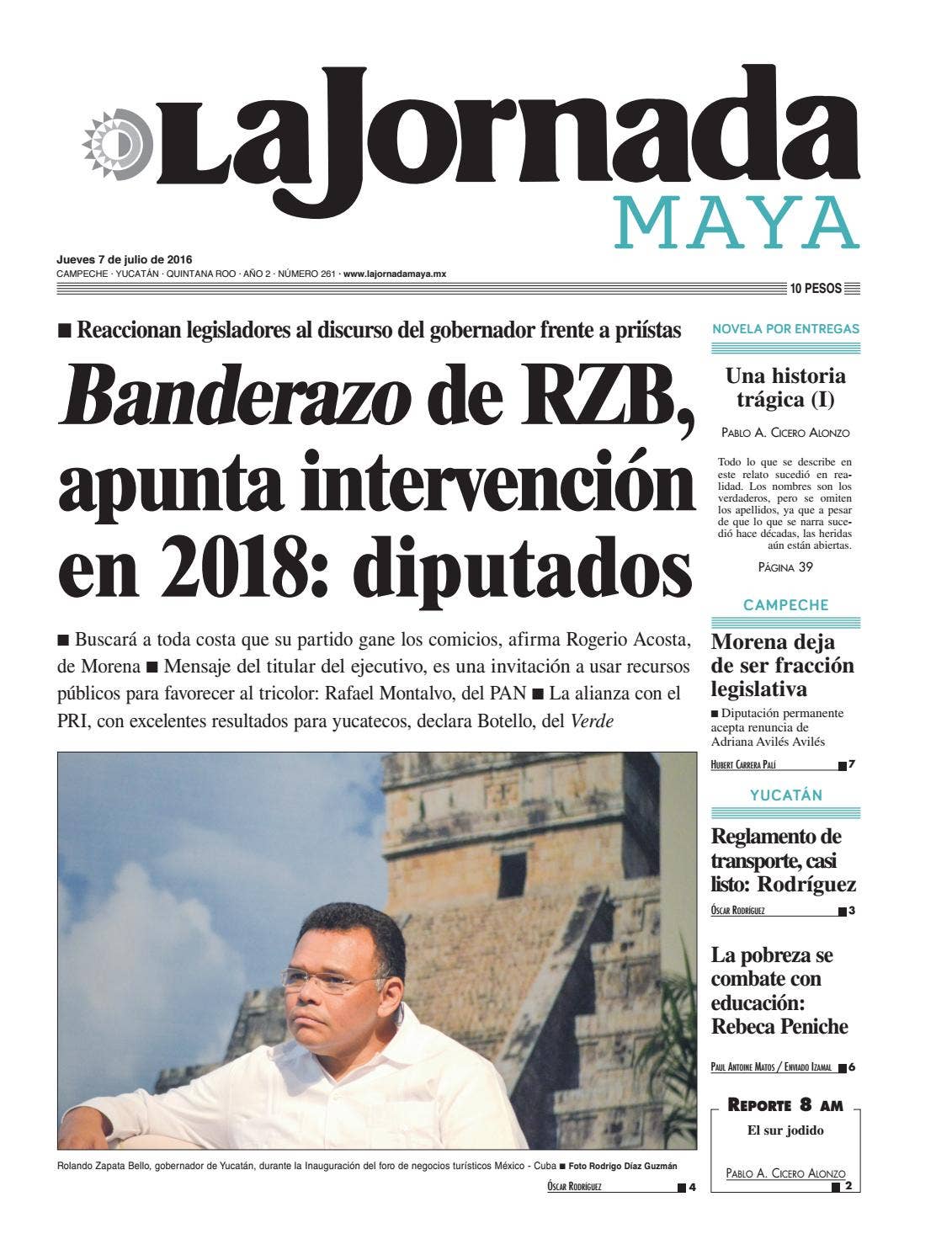 La Jornada Maya · jueves 7 de julio, 2016 by La Jornada Maya - Issuu