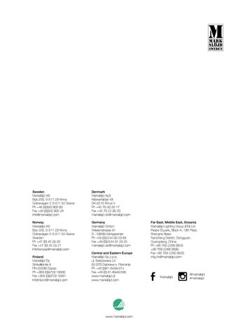 ARDENA 灯饰目录 · Markslojd 水晶 2015-2016 第 2 页