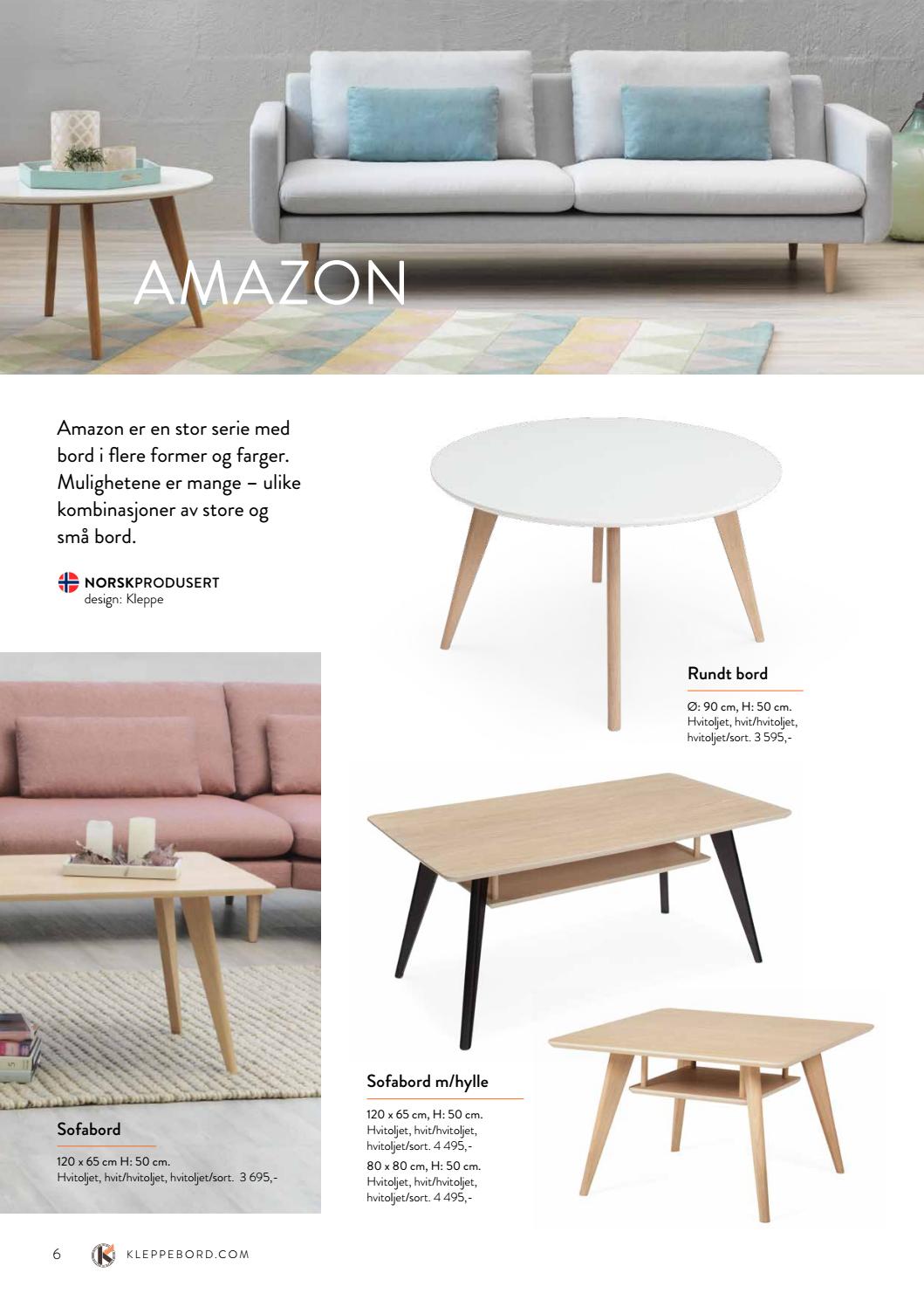 Kleppe bordkatalog 2016 2017 norsk by bodoni issuu Stor rundt bord