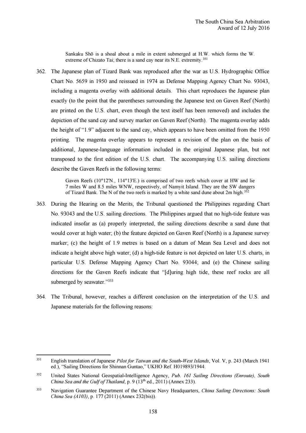 Inquirer Example Final decision on West Philippine Sea arbitration case by UN Tribunal ...