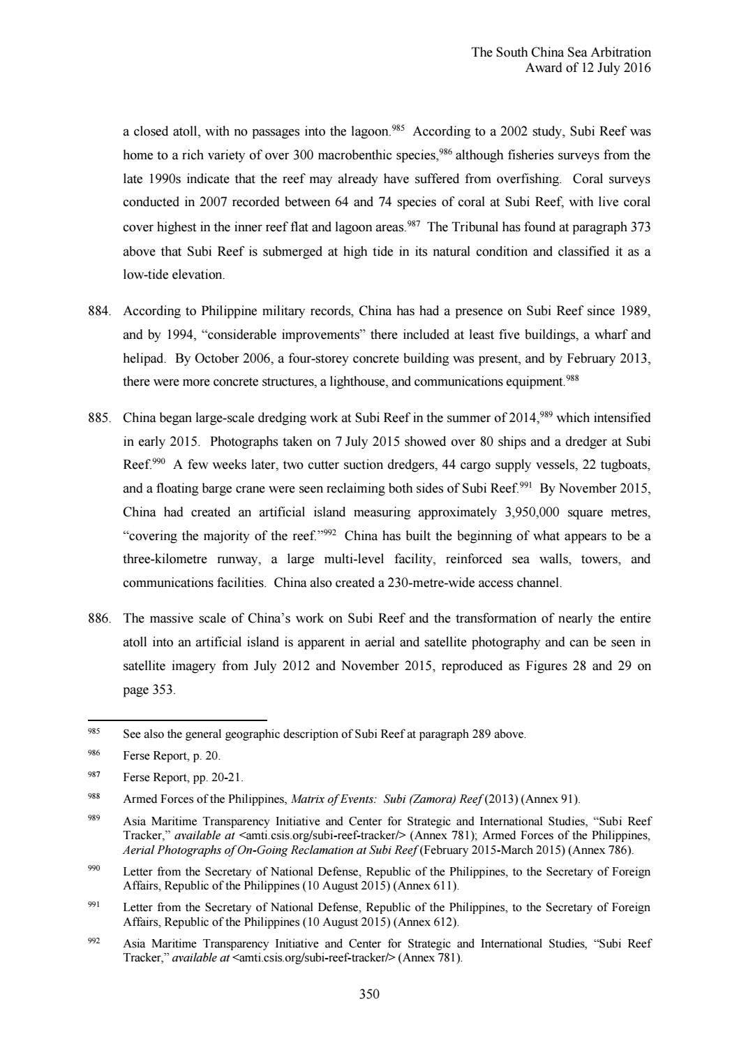 Inquirer Example Final decision on West Philippine Sea arbitration case by UN Tribunal ...