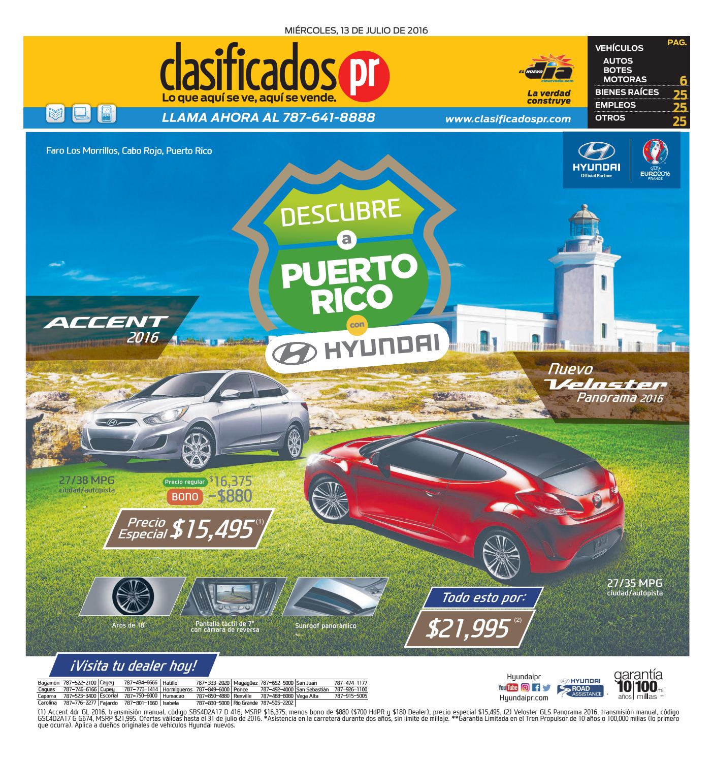 ClasificadosPR 07 13 2016 by Issuu