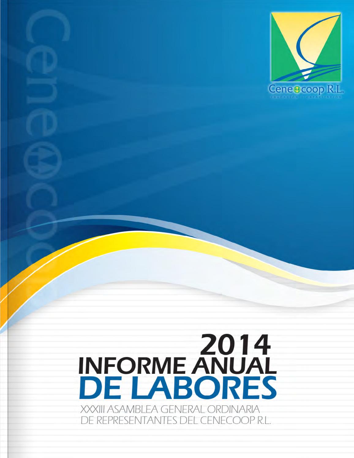 Informe de Labores 2014 CENECOOP R.L. by CENECOOP R.L. - Issuu
