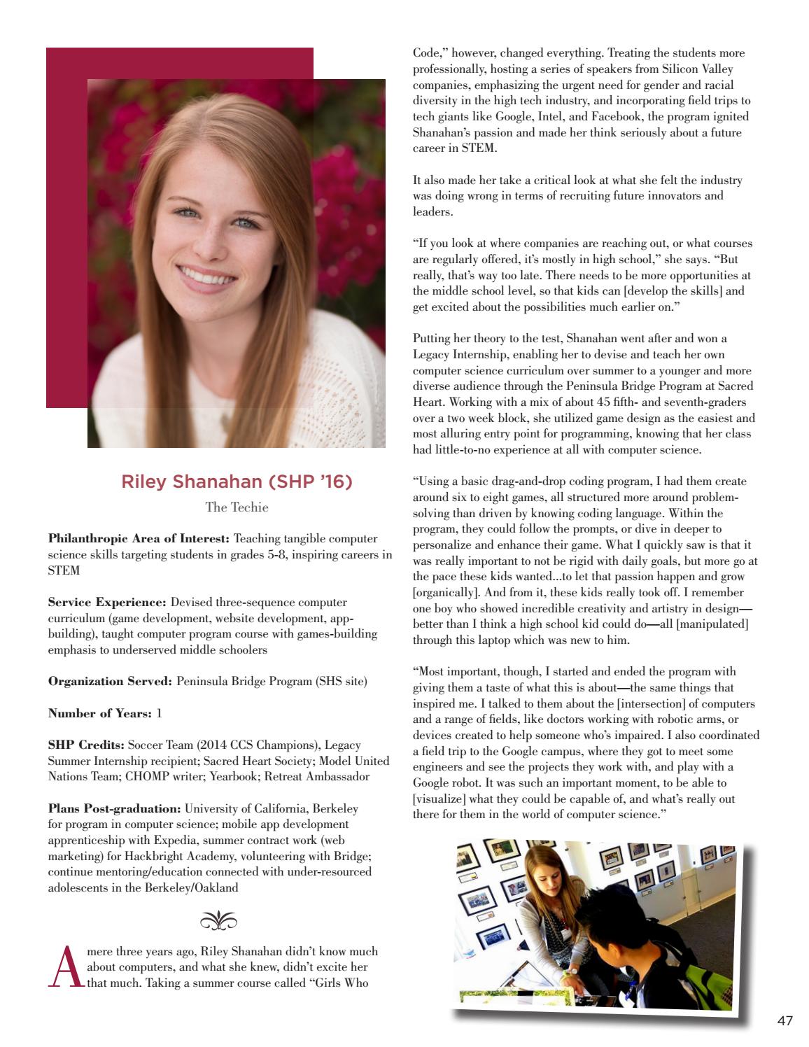 Sacred Heart Magazine Summer 2016 By Sacred Heart Schools