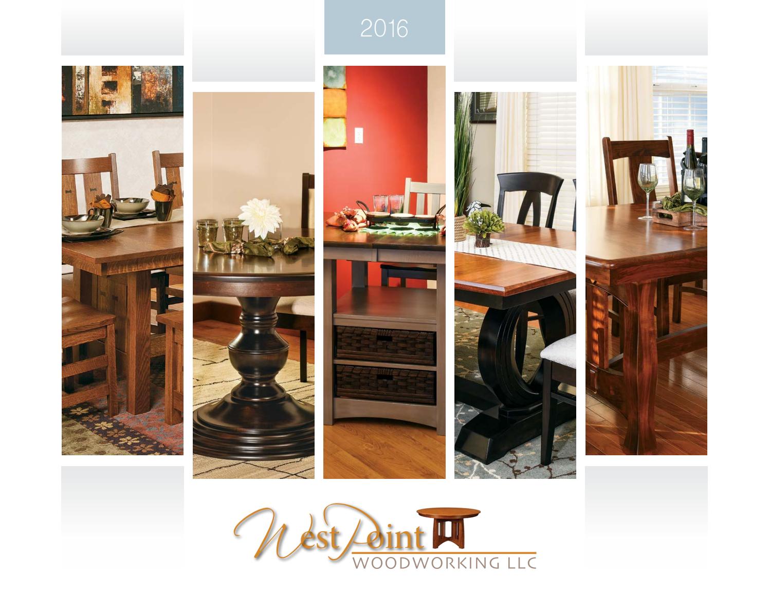 2016 West Point Woodworking Catalog / Dining Tables / E & G Amish