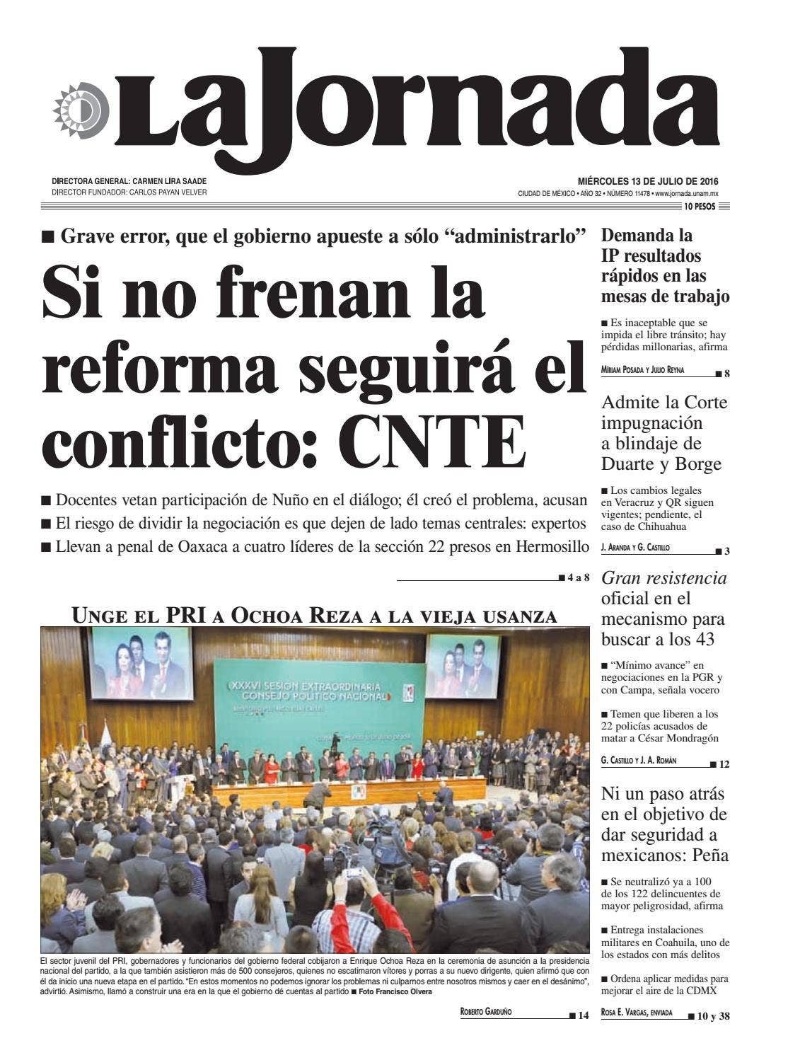 La Jornada, 07132016 by La Jornada - Issuu