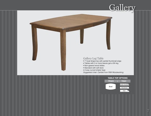 E & G Amish Furniture 2016 Woodside Woodworks Tables 家具目录 / Tables / 第 7 页