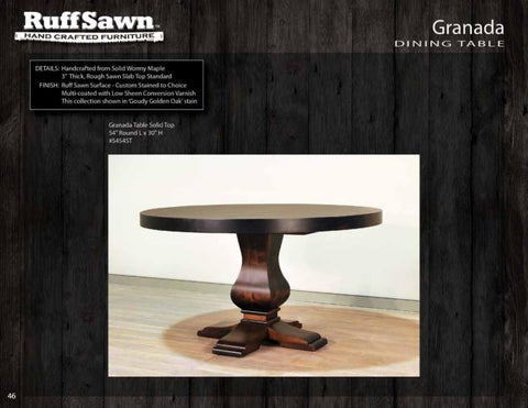 E & G Amish Furniture 2016 Ruffsawn 桌 目录 / Tables / 第 10 页