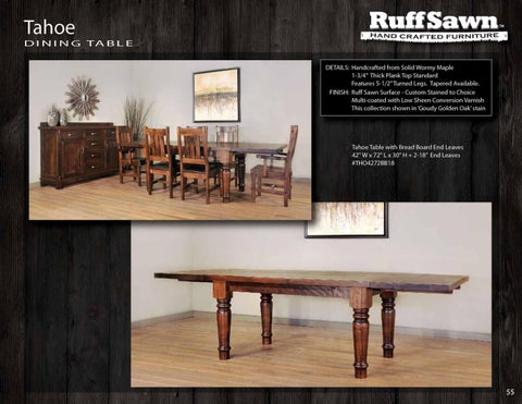 E & G Amish Furniture 2016 Ruffsawn 桌 目录 / Tables / 第 19 页