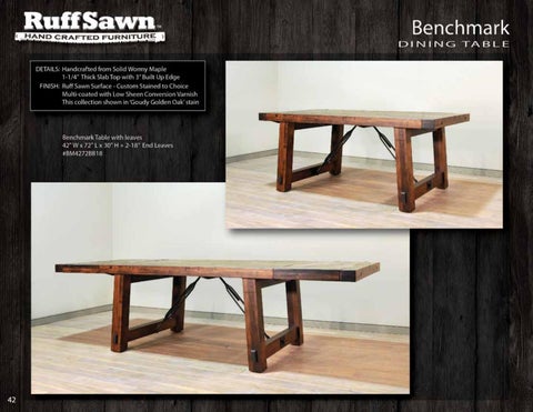 E & G Amish Furniture 2016 Ruffsawn 桌 目录 / Tables / 第 6 页