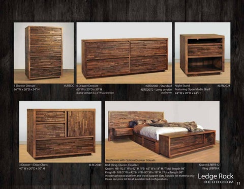 E & G Amish Furniture 2016 Ruffsawn 卧室 家具目录 / Bedrooms / 第 13 页