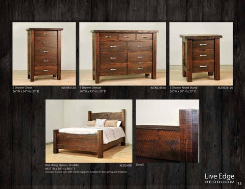 E & G Amish Furniture 2016 Ruffsawn 卧室 家具目录 / Bedrooms / 第 15 页