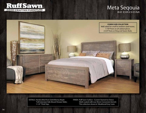 E & G Amish Furniture 2016 Ruffsawn 卧室 家具目录 / Bedrooms / 第 16 页