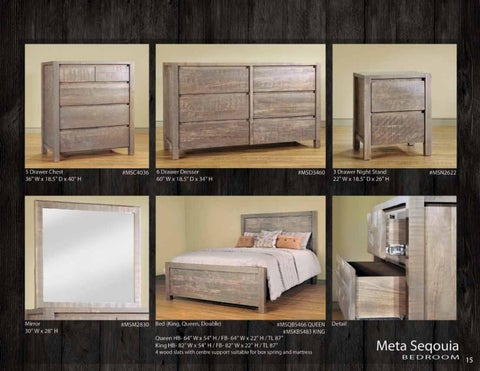 E & G Amish Furniture 2016 Ruffsawn 卧室 家具目录 / Bedrooms / 第 17 页