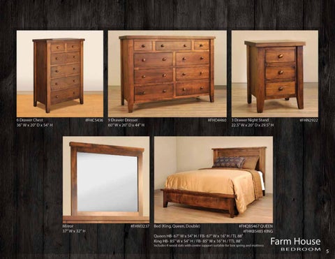 E & G Amish Furniture 2016 Ruffsawn 卧室 家具目录 / Bedrooms / 第 7 页