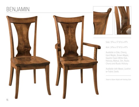 E & G Amish Furniture 2016 RH Yoder 家具目录 / Chairs / 第 16 页