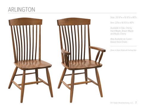 E & G Amish Furniture 2016 RH Yoder 家具目录 / Chairs / 第 7 页