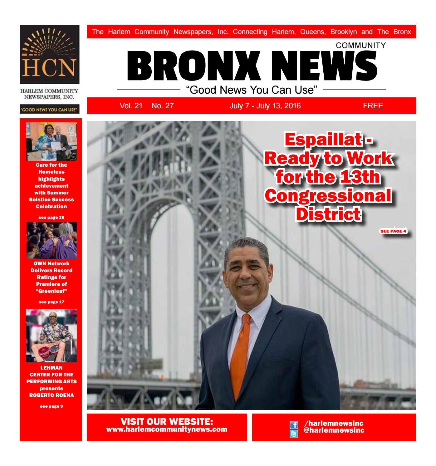 BRONX COMMUNITY NEWSPAPERS July 7, 2016 by Mike Kurov Issuu