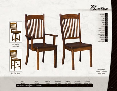 E & G Amish Furniture 2016 Artisan Chairs 家具目录 / Chairs / 第 21 页