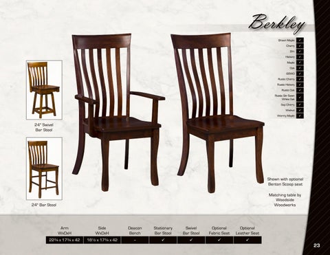 E & G Amish Furniture 2016 Artisan Chairs 家具目录 / Chairs / 第 23 页