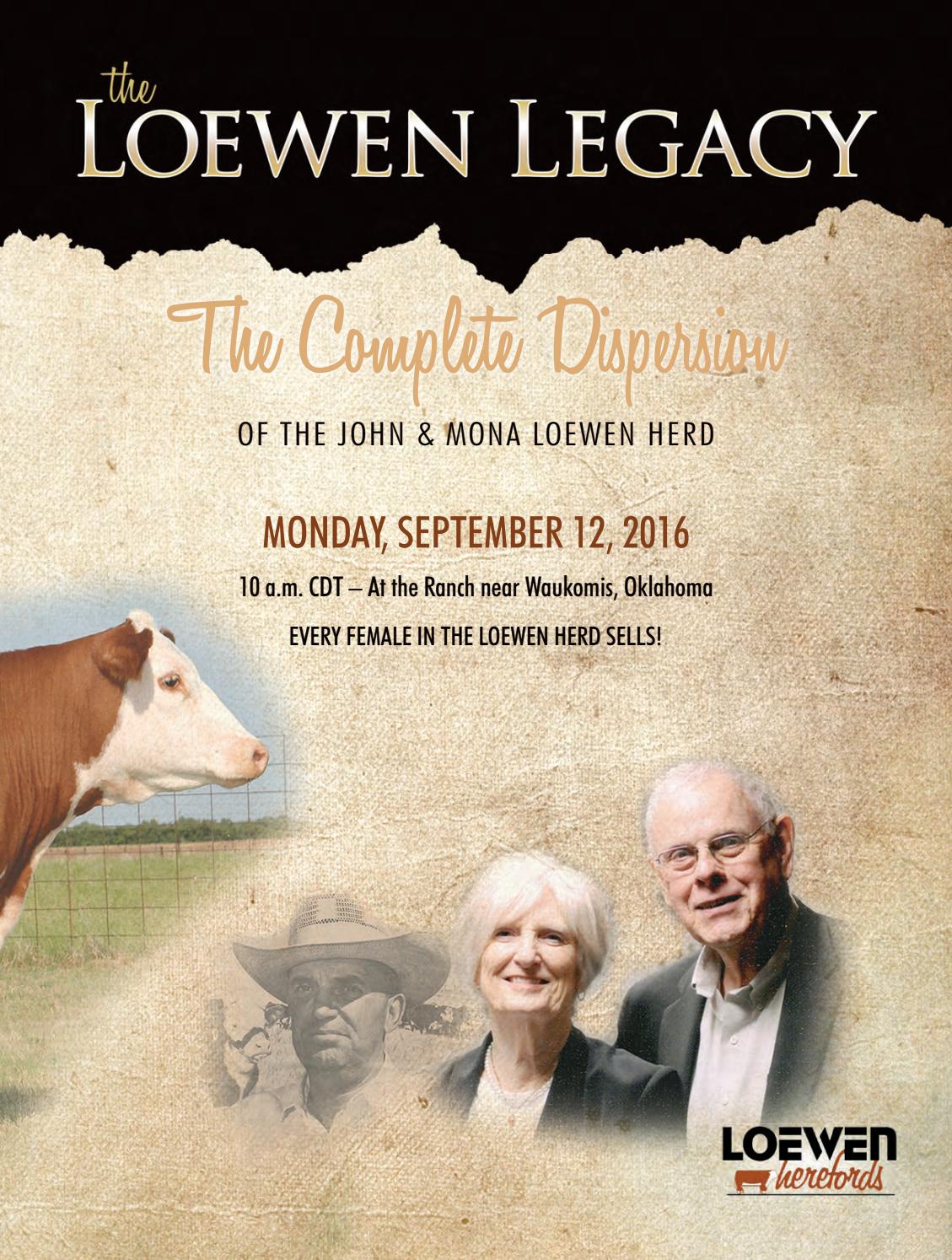 Loewen Herefords Dispersal by American Hereford Association and