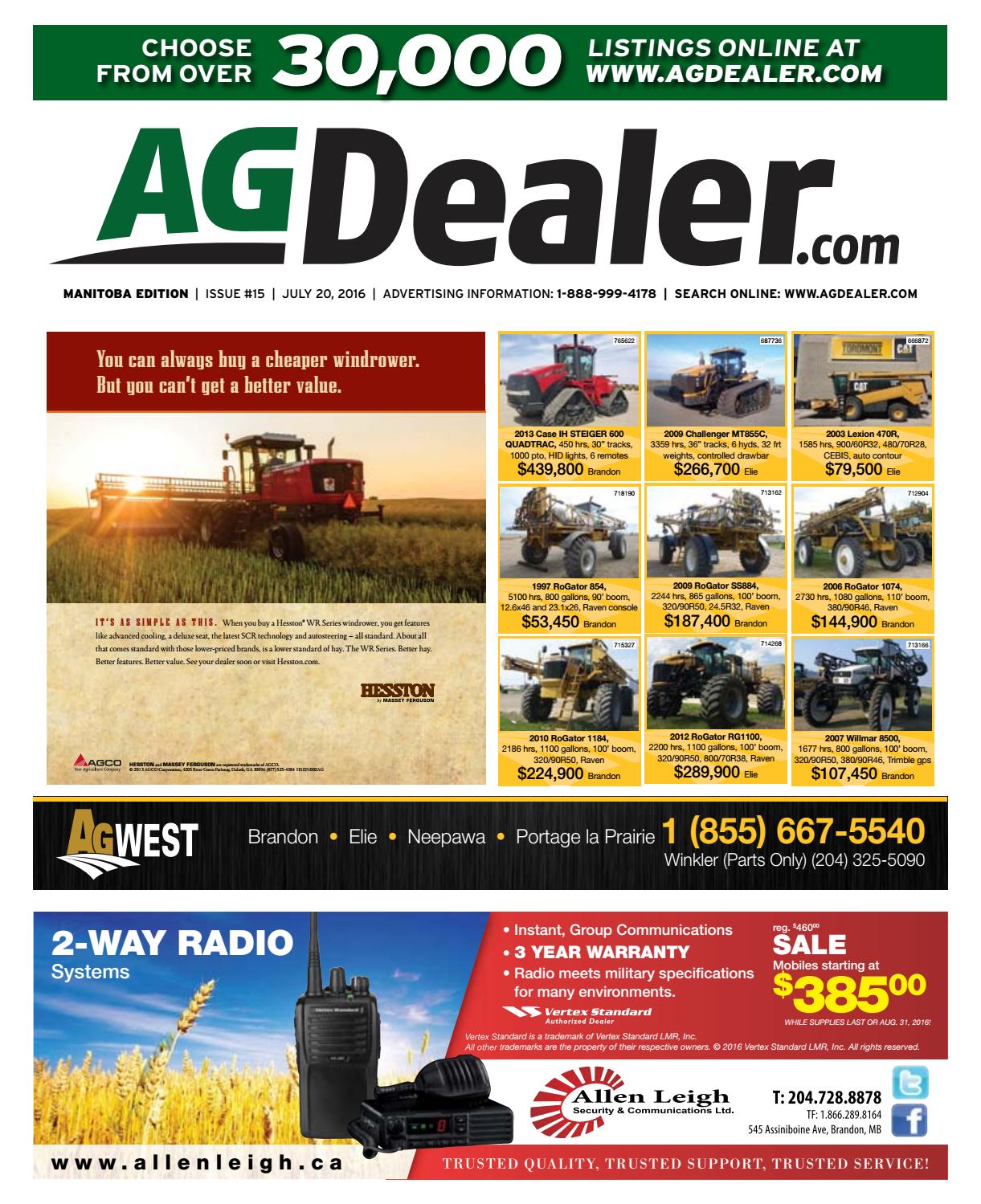Wheel & Deal Manitoba, July 20, 2016 by Farm Business Communications - issuu