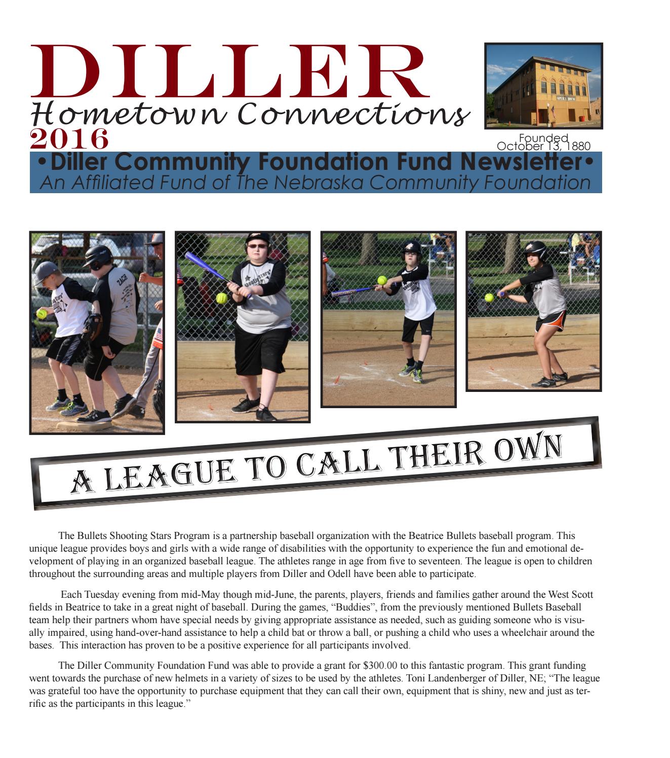2016 diller newsletter by Nebraska Community Foundation Issuu