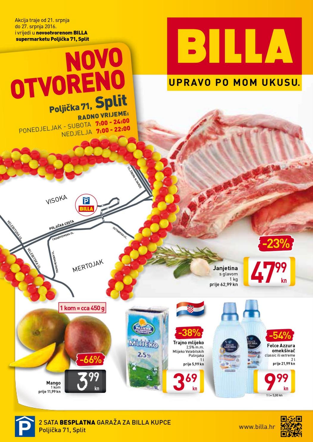 Billa katalog split od 21 27 07 2016 by Catalog.hr Issuu
