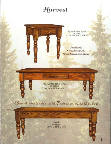 E & G Amish Furniture 2016 Ahery Woodworking 家具目录 / Occasionals / 第 10 页