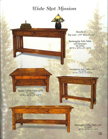E & G Amish Furniture 2016 Ahery Woodworking 家具目录 / Occasionals / 第 14 页