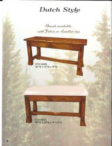 E & G Amish Furniture 2016 Ahery Woodworking 家具目录 / Occasionals / 第 5 页